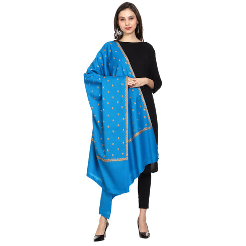 Women's Hand Embroidered Wool Shawl